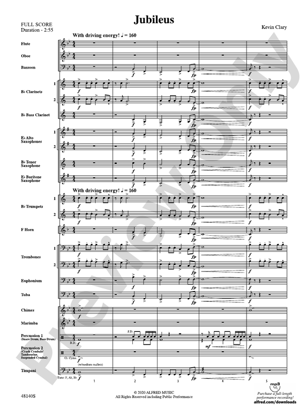 Jubileus - Concert Band Conductor Score & Parts (Digital Download)