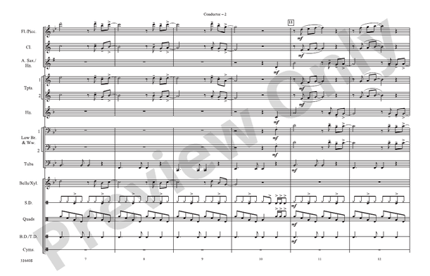 Hot N Cold (Arr. Doug Adams) – Marching Band Conductor Score & Parts (Digital Download)