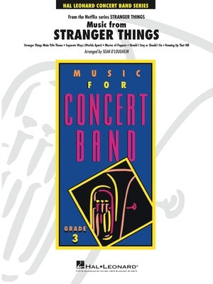 Music from Stranger Things - Concert Band Grade 3 Score/Parts arranged by O'Loughlin Hal Leonard 4007846