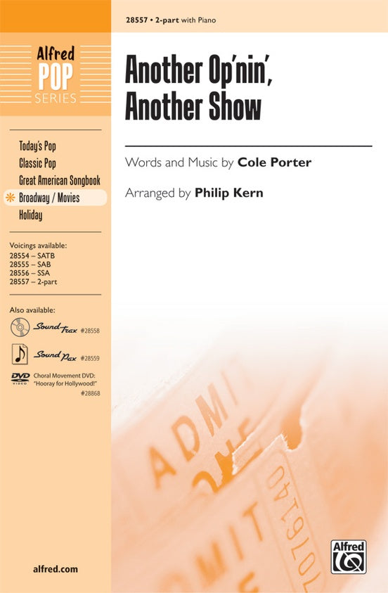 Another Op'nin', Another Show - Arr. Philip Kern– 2-Part Choral Octavo (Digital Download)