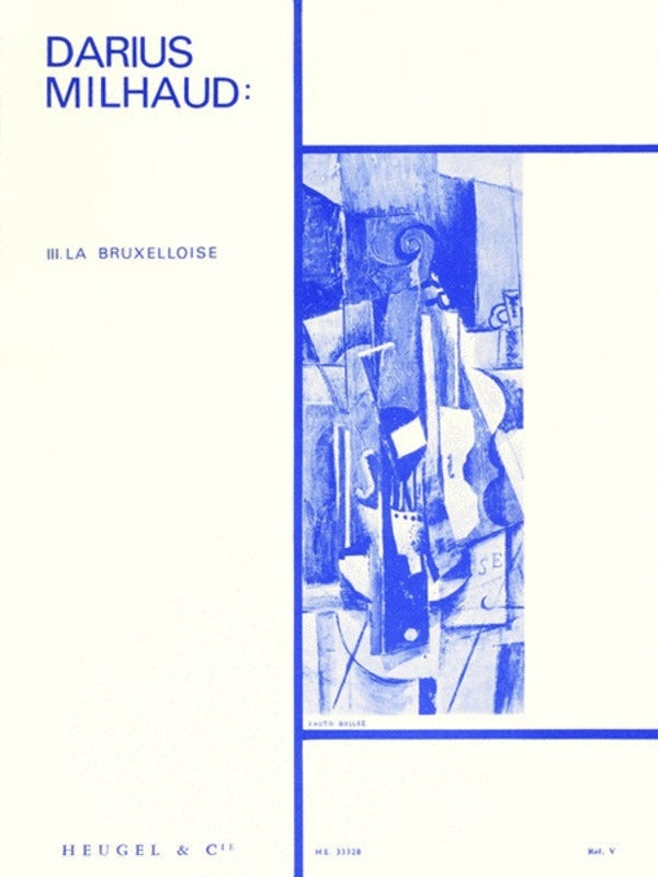 Milhaud - 4 Visages Op238/3 La Bruxelloise - Viola/Piano Accompaniment Heugel & Cie HE33328