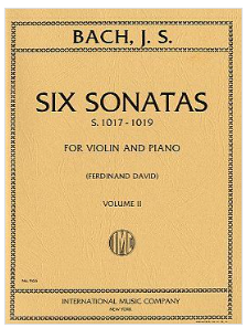 SONATAS 6 VOL2 VLN/PNO - BACH JS (ED DAVID) - IMC
