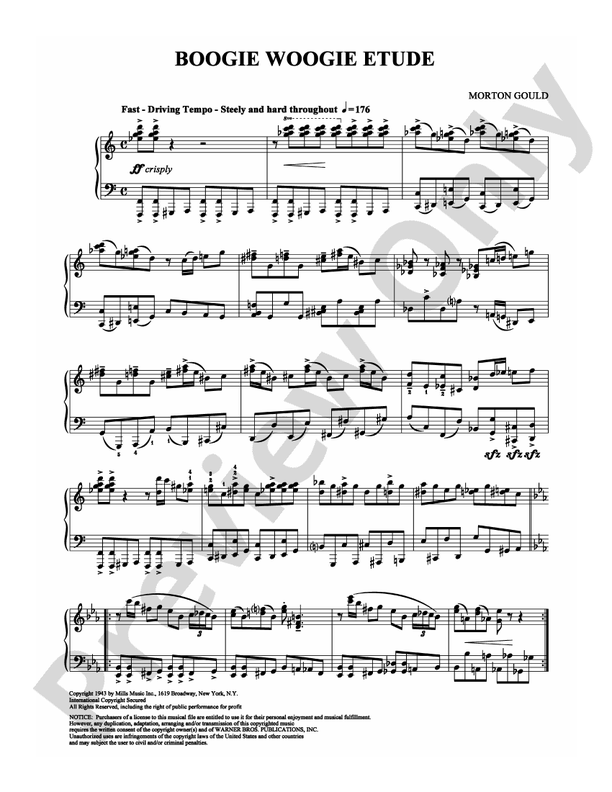 Boogie Woogie Etude - Piano (Digital Download)