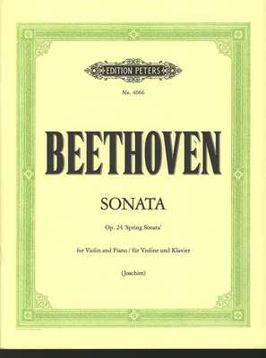 Beethoven - Sonata in Fmaj Op24 Spring - Violin/Piano Accompaniment - Peters EP4066