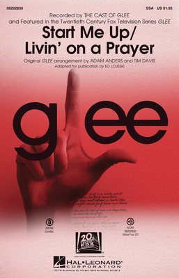 Start Me Up/Livin' on a Prayer - (Choral Mash-up from Glee) - SSA Adam Anders|Tim Davis Hal Leonard Octavo