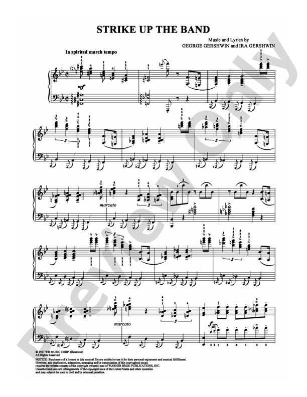 Strike Up the Band - DSM-PS-0008609 - Piano (Digital Download)