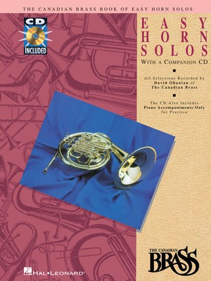 Canadian Brass Book of Easy Horn Solos - Book/CD Pack - Various - French Horn Sheet Music David Ohanian Hal Leonard /CD