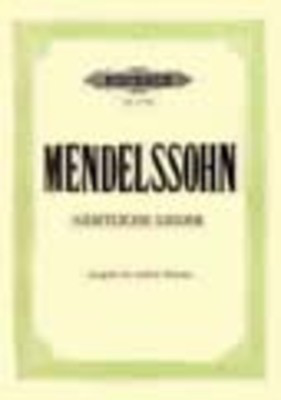 Mendelssohn - 79 Songs Medium Voice - Classical Vocal - Peters EP1774B