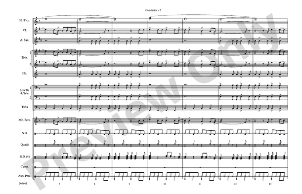 Already Gone (Arr. Brian Scott) – Marching Band Conductor Score & Parts (Digital Download)