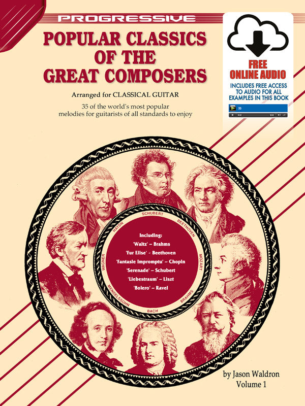 Popular Classics of Great Composers Vol 1 Bk/OLA - Classical Guitar
