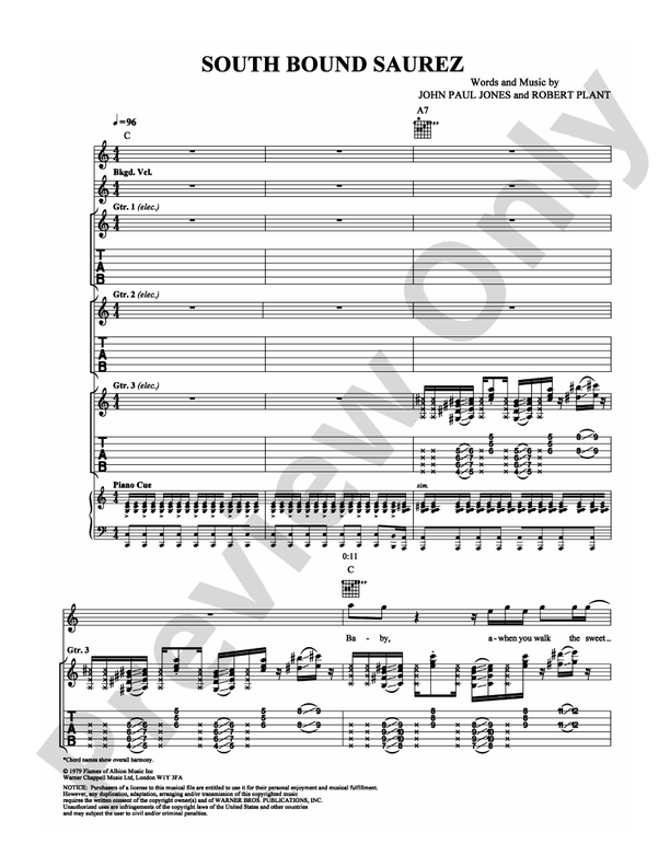 South Bound Suarez - Guitar TAB (Digital Download)