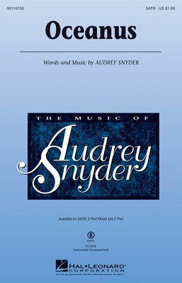 Oceanus - Audrey Snyder - 3-Part Mixed Hal Leonard Choral Score Octavo
