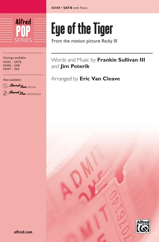 Eye of the Tiger – SATB Choral Octavo (Digital Download)