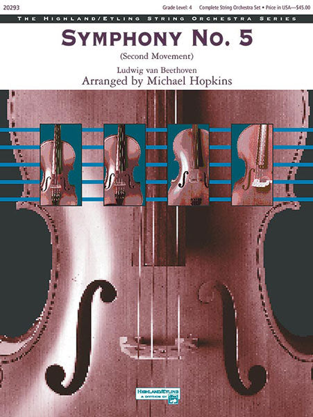 SYMPHONY NO 5 2ND MOV GR 4 H/E SO Beethoven Ludwig van