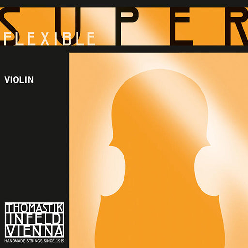 Thomastik Super-Flexible Violin, Set (Alum E/Chrome Ropecore), 4/4 Chrome/Ropecore