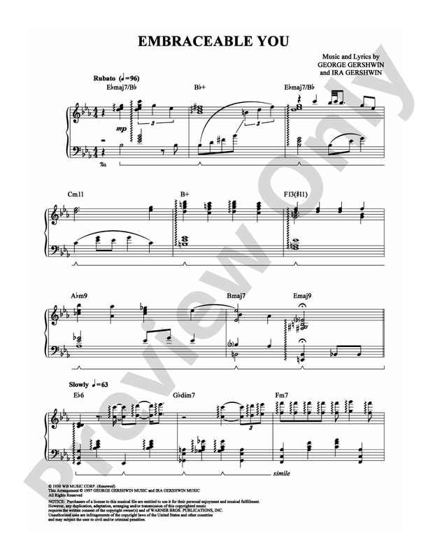 Embraceable You - DSM-PS-0000504 - Piano (Digital Download)
