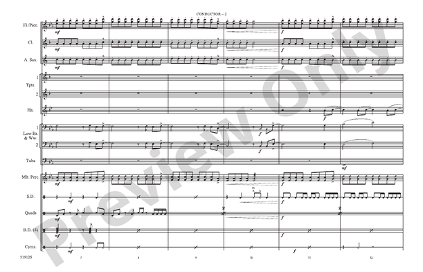 Hot N Cold (Arr. Jordan Barker) – Marching Band Conductor Score & Parts (Digital Download)