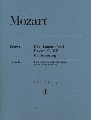 Mozart - Concerto #4 EbMaj K495 - French Horn Sheet Music/Piano Accompaniment Henle HN704