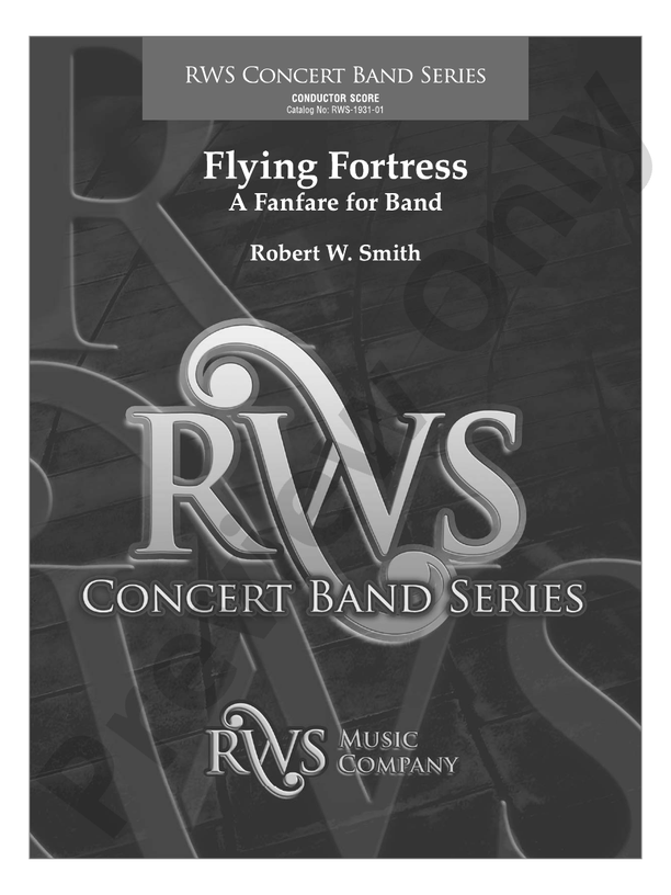 Flying Fortress - A Fanfare for Band - Concert Band Conductor Score & Parts (Digital Download)