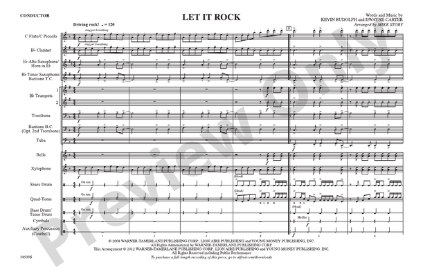 Let It Rock – Marching Band Conductor Score & Parts (Digital Download)