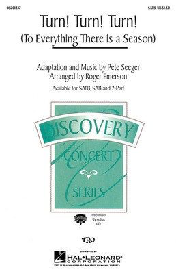 Turn! Turn! Turn! (To Everything There Is a Season) - 2-Part and Piano - Pete Seeger - 2-Part Roger Emerson Hal Leonard Octavo