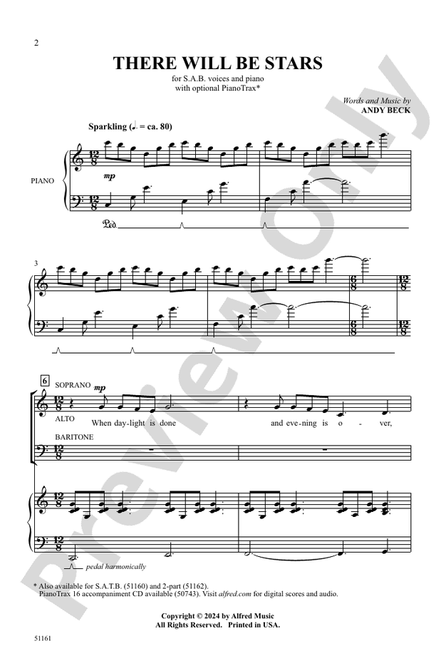 There Will Be Stars - SAB Choral Octavo (Digital Download)