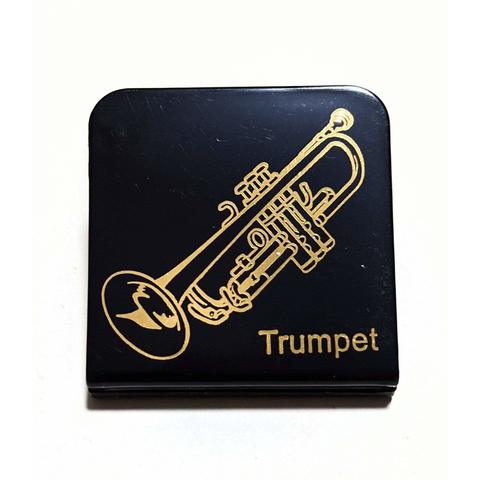 Trumpet Paper or Music Clip Black with Gold Print 4cm x 4cm