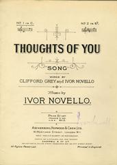 Thoughts Of You - C Major Vocal/Piano (Digital Download)