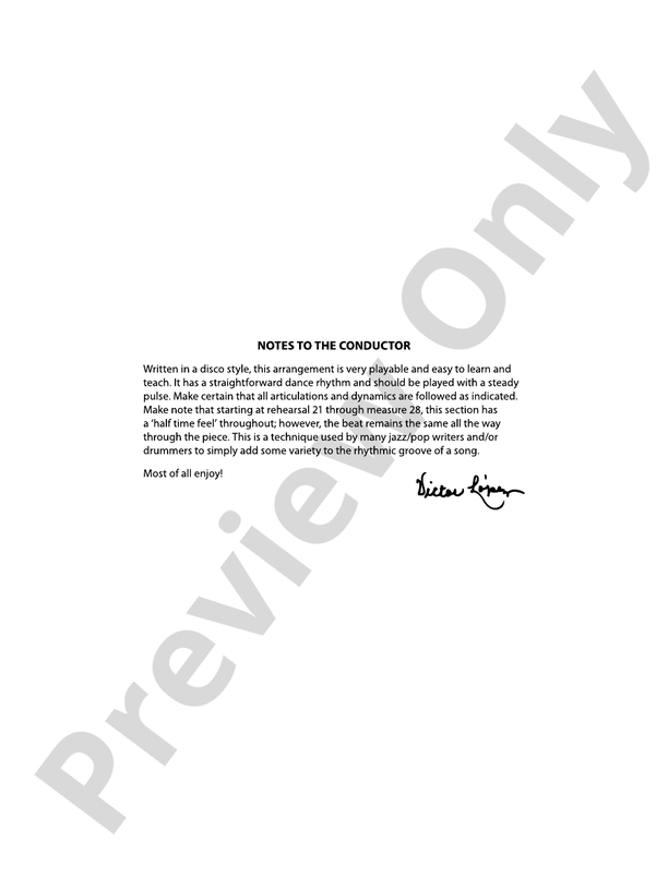 Birthday - Concert Band Conductor Score & Parts (Digital Download)