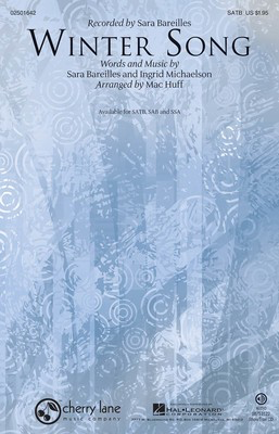 Winter Song - Ingrid Michaelson|Sara Bareilles - SAB Mac Huff Hal Leonard Choral Score Octavo
