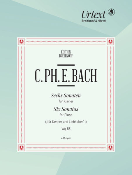 Bach, CPE - 6 Sonatas WQ55 - Piano Solo Breitkopf EB4401