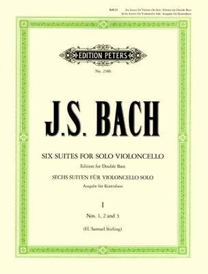 Bach J S - Cello Suites #1-3 - Double Bass - Peters P238B