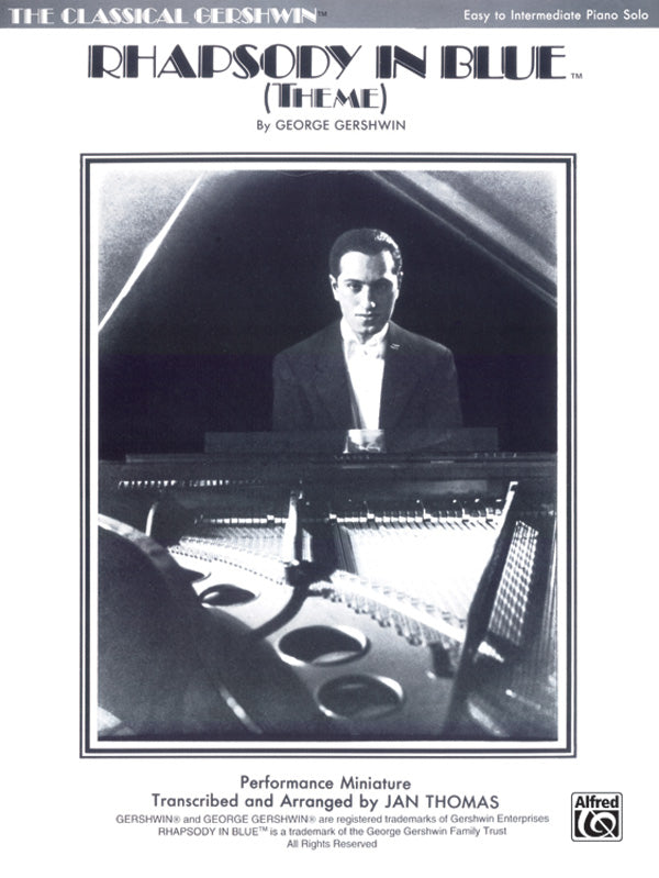 Rhapsody in Blue Theme - Easy/Intermediate Piano
