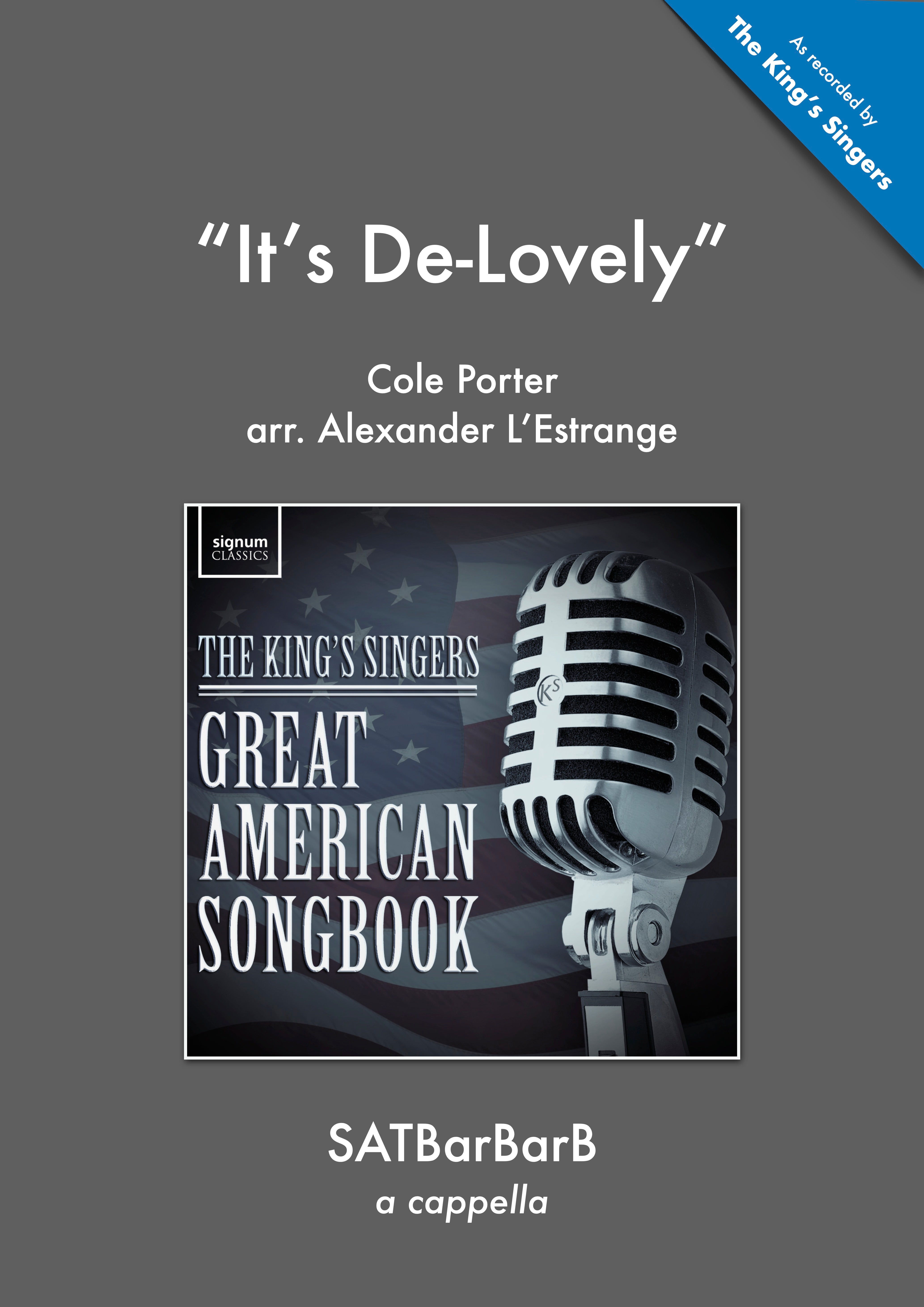 It's De-Lovely - SATB A cappella (Digital Download)