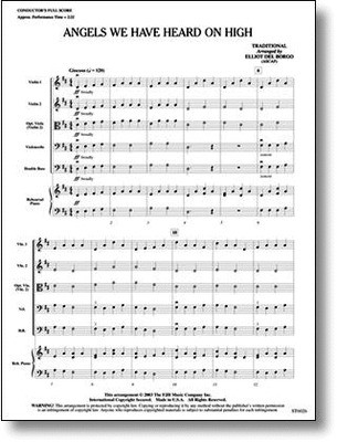 Angels We Have Heard on High - Traditional - Elliot Del Borgo FJH Music Company Score/Parts