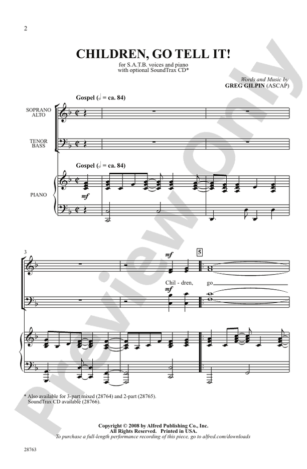 Children, Go Tell It! – SATB Choral Octavo (Digital Download)