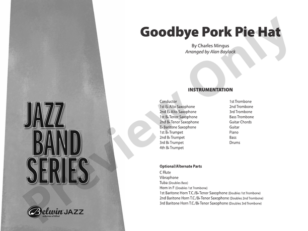 Goodbye Pork Pie Hat – Jazz Ensemble Conductor Score & Parts (Digital Download)