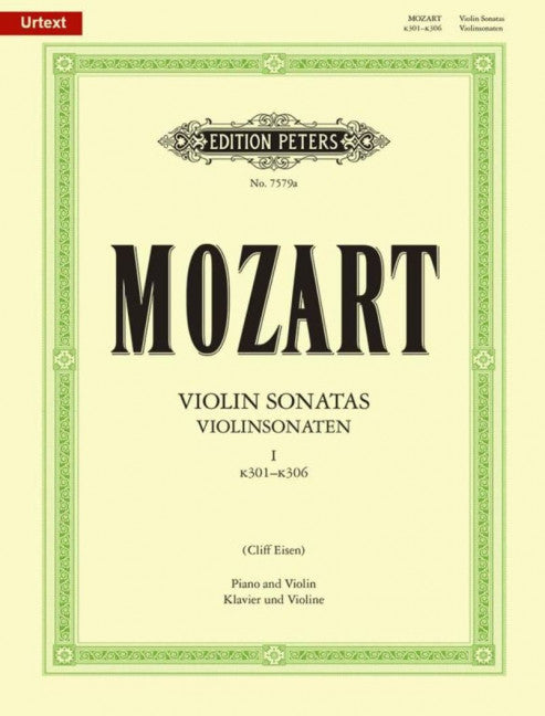 Violin Sonatas Volume 1 - Mozart - Violin Edition Peters EP7579A