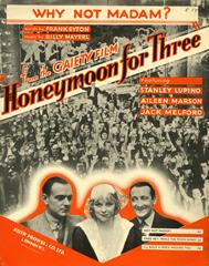 Why Not Madam? (from 'Honeymoon For Three') - Vocal/Piano (Digital Download)
