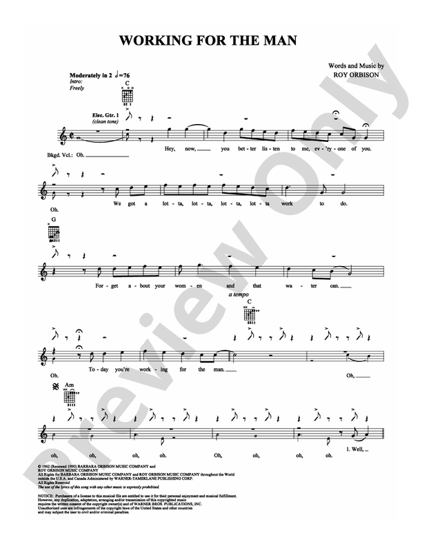 Working for the Man - Guitar TAB (Digital Download)