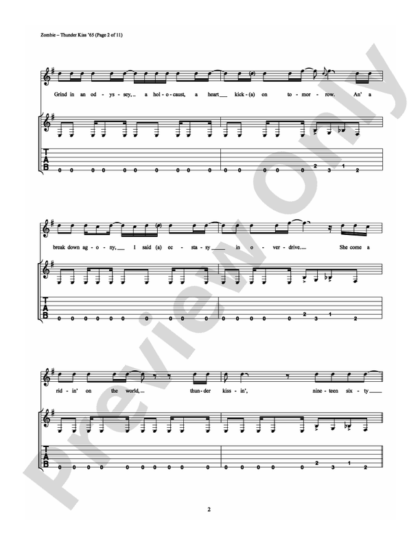Thunder Kiss '65 - Guitar TAB (Digital Download)