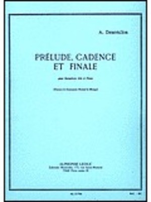 Prelude, Cadence et Finale - for Alto Saxophone and Piano - Alfred Desenclos - Alto Saxophone Alphonse Leduc