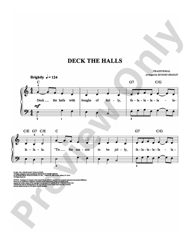 Deck the Halls - DSM-PS-0000592 - Easy Piano (Digital Download)