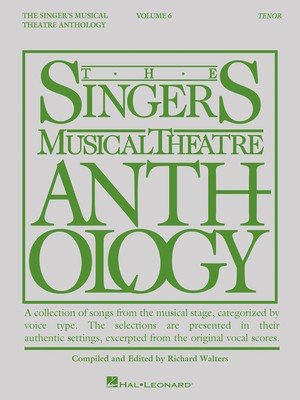 The Singer's Musical Theatre Anthology - Volume 6 - Tenor Book Only - Various - Vocal Tenor Hal Leonard Piano & Vocal