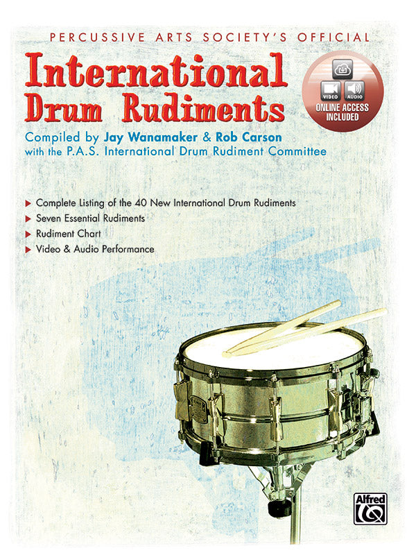 INTERNATIONAL DRUM RUDIMENTS BK/CD