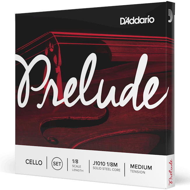 D'Addario Prelude Cello, Set (Med), 1/8