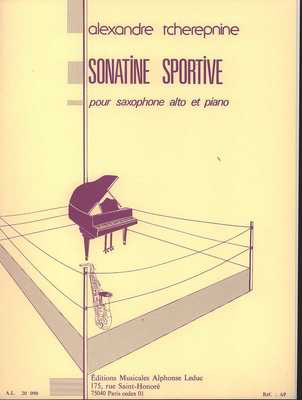 Tcherepnin - Sonatine Sportive - Alto Saxophone Leduc AL20090MS