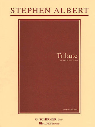 Albert - Tribute - Violin/Piano Accompaniment Schirmer 50482201