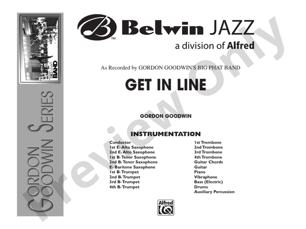 Get in Line - Jazz Ensemble Conductor Score & Parts (Digital Download)