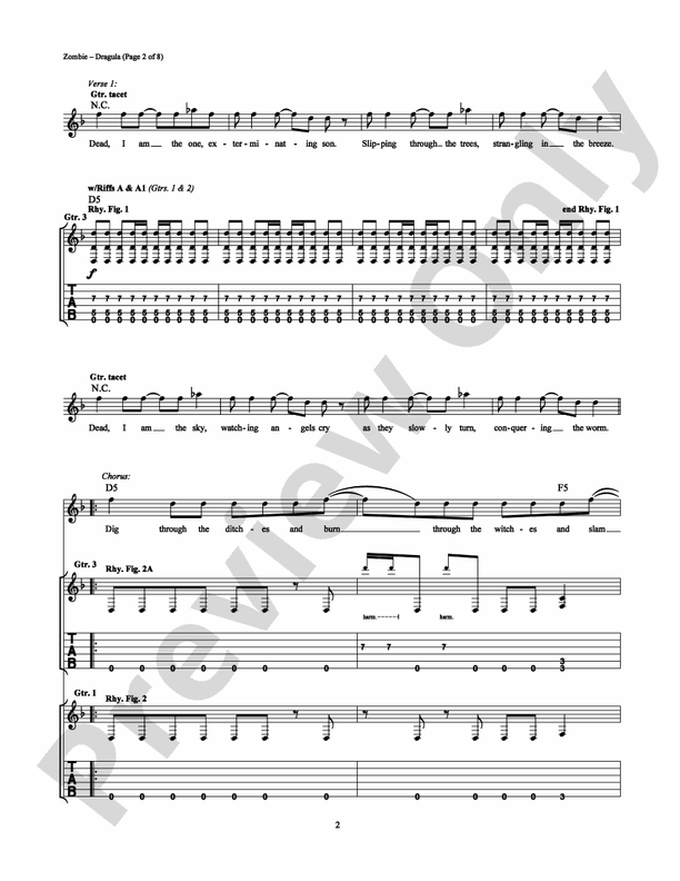 Dragula - Guitar TAB (Digital Download)